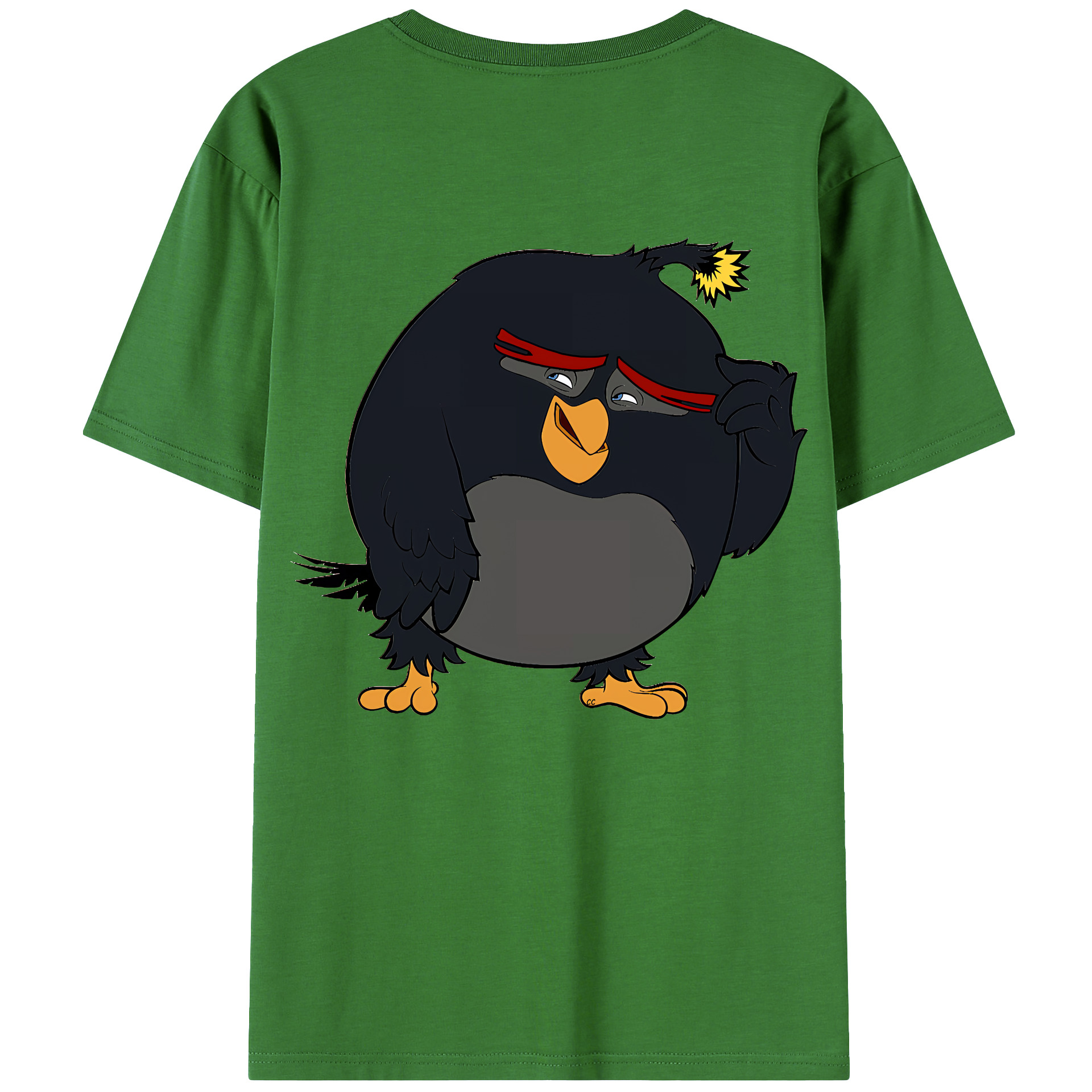（画像用） Angry Birds アングリーバード レディース半袖Tシャツ(バックプリント)